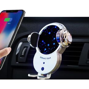 Wireless Car Charger, 15W Fast Automatic Clamping Car Charger Phone Holder