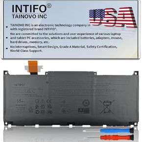 55Wh MN79H Laptop Battery Compatible with Dell XPS 13 Plus 9320 Series Notebook XPS9320-7523BLK-PUS XPS9320-7585SLV-PUS J7H5M 0J7H5M NXRKW 0NXRKW [11.55V 4524mAh 3-Cell]