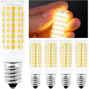 E14 Light Bulbs 5Pcs, LED Base Bulb 110V 5W 3000K Warm White Lamp Bulb Replace, Dimmable Light Incandescent Bulb 5W Equivalent 40W European Base Bulb, Fit for Cooker Hood, Home Lighting, Refrigerator