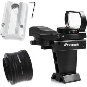 Astromania T/T2 عدسة محول محول محول لكاميرا Sony -Nex - حزمة مع - لوحة فضية ومكتشف تلسكوب ديلوكس