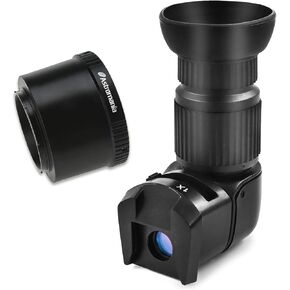 Astromania T T2 Lens to Fuji FX Mount Camera Adapter - Bundle with - Viewfinder with 6 Mounting Adapters