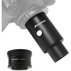 Astromania T T2 Mount for Olympus Panasonic M4 / 3 Cameras - Bundle with - 1.25" Fixed Camera Adapter