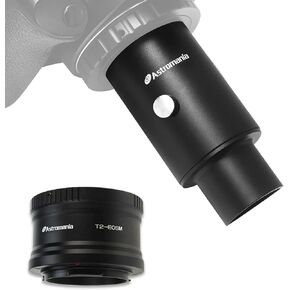 Astromania Canon EOS-M T2 Mount Lens Adapter for Canon EOS-M - Bundle with - 1.25" Fixed Camera Adapter