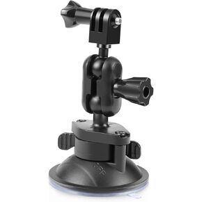 يتصاعد الكاميرا بنسبة 360 درجة كوب شفط السحري المتوافق مع GoPro 12/11 ، DJI Pocket 3 ، Insta360 X4 Action Camera Car Mount