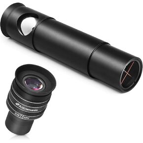 Astromania Telescope Eyepiece 7.5mm, Wide Angle 58 Degree - Bundle with - 1.25" Long Collimating Cheshire Eyepiece