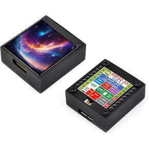 ESP32-S3 1.3inch Display Development Board, ESP32 with Display 240x240 Pixels, Built-in ST7789V2 Chip and 6-Axis IMU, 262K Color, SPI Communication, Supports 90° Hardware Rotation, with Case