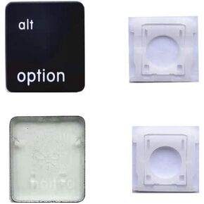 Replacement Individual AP11 Type Left Option（alt） Key Cap and Hinge for MacBook Pro Model A1425 A1502 A1398 for MacBook Air Model A1369/A1466 Keyboard to Replace The Left Option（alt） KeyCap