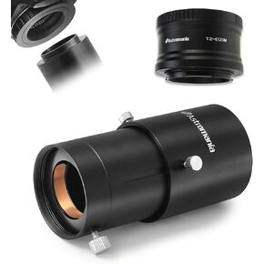 Astromania Canon EOS-M T2 Mount Lens Adapter for Canon EOS-Ms - Bundle with - 2" Variable Universal Camera Adapter