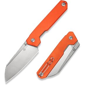 Civivi HID HID DRINIFE جيب جيب ، 4.14 "Sharp 14c28n Blade G10 Handle مقبض متداخل سكين المطبخ بطانة متداخلة مع فتاحة عشيق الإبهام ، مثالية للاستخدام في الهواء الطلق في التخييم و EDC C23008-3 ، براون