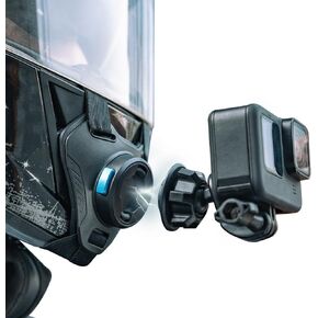 SUREWO Magnetic Motorcycle Helmet Chin Strap Mount for Go Pro, Magnetic Dirt Bike Helmet Mount Compatible with Go Pro Hero 13,12,11,10, 9, 8, 7, 6 5,DJI Osmo Action 5 pro/4/3 and More