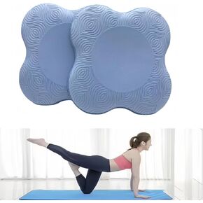 Yoga Knee Guards (Set of 2) - Male and Female Yoga Props and Accessories for Fitness, Travel, Meditation, Kneeling, Balance, Floor, Pilates Pads for Knee and Elbow
