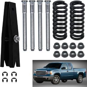 Door Hinge Repair Kit with Spring Tool - Compatible with 94-04 Chevrolet Door Roller pin Hinge with Tools and Springs