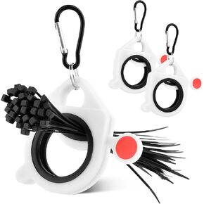 Zip Tie Organizer, 3pcs Zip Tie Holder + 50pcs Cable Ties, Cable Tie Holder Organizer, Plastic Cable Tie Holder for Efficient Cable Management, Reusable Zip Ties Holder