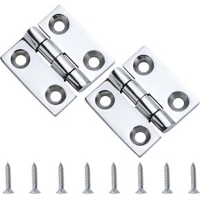 YANYUCB Round Boat Hatch Casting Hinge 316 Stainless Steel Marine Heavy Duty Door Hinges for Boat, Yacht with Screws (2-1/2 inch 4 Pack)