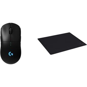 Logitech G Pro Wireless Gaming Mouse with Esports Grade Performance Logitech G640 Large Cloth Gaming Mouse Pad, Optimized for Gaming SensorsMac and PC Gaming Accessories, 460 x 600 x 3 mm