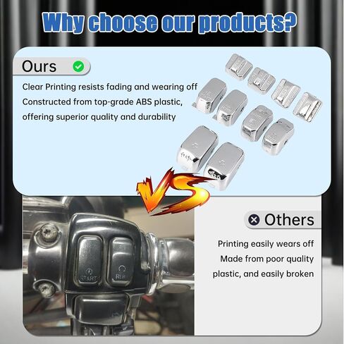 PSLER Hand Control Housing Cap Cover for Touring FLHT FLHX FLHR FL 2014-2024 Chrome 13 PCS in Saudi Arabia