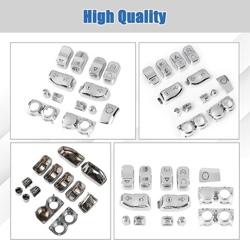 PSLER Hand Control Housing Cap Cover for Touring FLHT FLHX FLHR FL 2014-2024 Chrome 13 PCS in Saudi Arabia