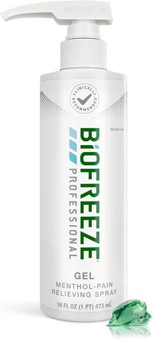 Biofreeze Professional Menthol Pain Relieving Gel 32 FL OZ Bottle With Pump For Pain Relief Of Sore Muscles, Arthritis, Backache, And Joint Pain, Original Green Formula (Packaging May Vary) in Kuwait