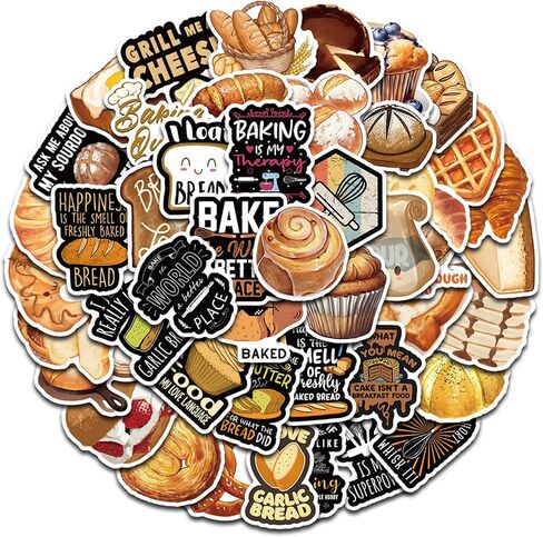 Burger and Fries Stickers,50PCs,French Fries Laptop Decals Gift Toddlers Teens Girls Cute Cool Kawaii Tools Decorations DIY,Stickers for Hydro Flask in Kuwait