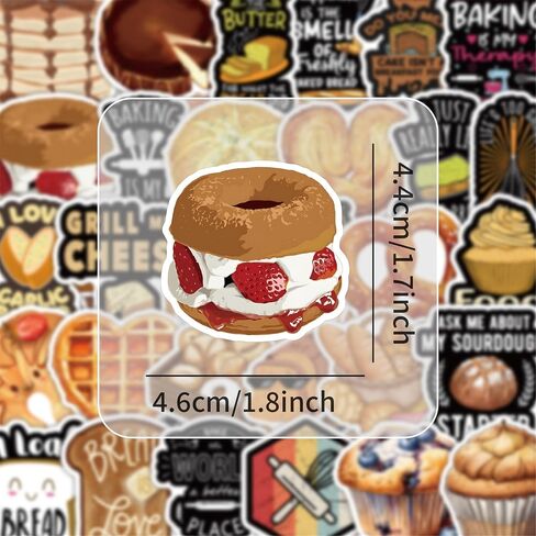Burger and Fries Stickers,50PCs,French Fries Laptop Decals Gift Toddlers Teens Girls Cute Cool Kawaii Tools Decorations DIY,Stickers for Hydro Flask in Kuwait