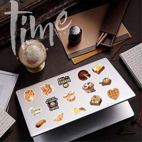 Burger and Fries Stickers,50PCs,French Fries Laptop Decals Gift Toddlers Teens Girls Cute Cool Kawaii Tools Decorations DIY,Stickers for Hydro Flask in Kuwait
