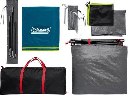 Coleman Skydome Dark Room Tent, 4/6/8/10 Person Family Tent Blocks 90% of Sunlight & Sets Up in 5 Minutes, Weatherproof Tent Offers 20% More Headroom in Saudi Arabia