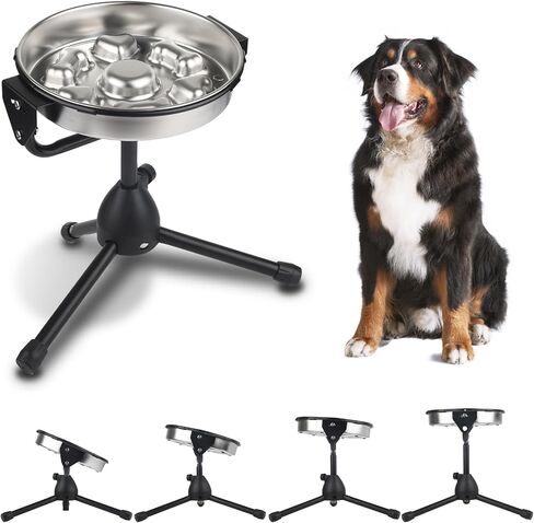 Slow Feeder Dog Bowls and Dog Water Bowl No Spill, Dog Water Food Dispenser to Slow Down Eating for Small Breed Size Dogs and Cats in Saudi Arabia