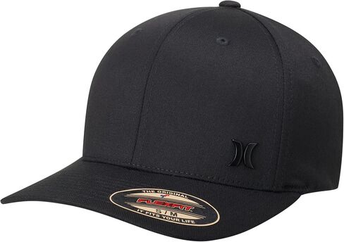 Hurley Men's Baseball Cap - Breathable 6 Panel Stretch Curved Bill Fitted Hat in Saudi Arabia