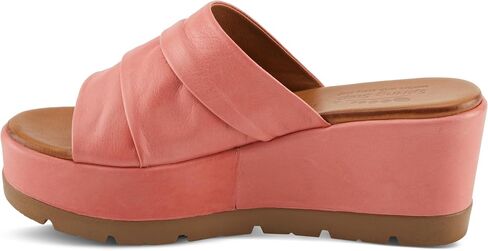 صندل نسائي من Spring Step ALLERTON مصنوع من الجلد بكعب عريض سهل الارتداء بتفاصيل مجمعة باللون الأبيض مقاس EU 40 / US 9 in Saudi Arabia