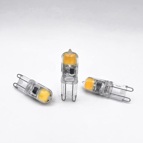 G9 LED LED LID BLB BI BIN قاعدة ، 6000K ضوء النهار G9 لمصابيح قاعدة للثريات ، 2W (20-30 واط مكافئ الهالوجين) ، زاوية شعاع 360 درجة ، 200LM ، غير قابلة للإضاءة المنزل 4 عبوات in Saudi Arabia