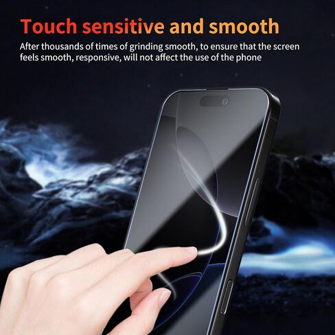 2 Pack Privacy Screen Protector for iPhone 16 Pro Max with 2 Pack Camera Lens Protector, Anti Spy Tempered Glass Film Scratch Resistant 9H Hardness Case Friendly in Saudi Arabia