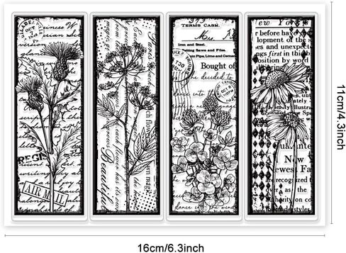 GLOBLELAND Bookshelf Fairytale Bookmark Clear Stamp Animals Bookmark Clear Silicone Stamp Crow Cat Dragon Bookmark Labels Clear Stamps Seal for DIY Scrapbooking Journal Paper Craft Decor in Saudi Arabia