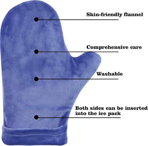 Hot and Cold Hand Therapy Gloves, Hand Ice Pack, Ice and Heat Therapy Pain Relieving Mittens | Microwavable and Freezable, Arthritis, Finger and Hand Injuries, and Carpal Tunnel (Purple) in Kuwait