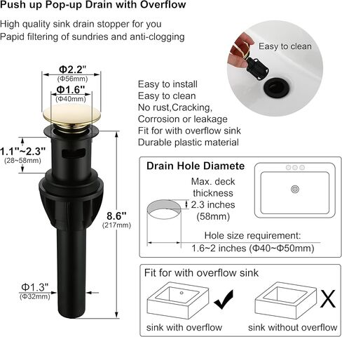 2 Handle Oil Rubbed Bronze Bathroom Sink Faucet with Overflow Pop up Drain, 3 Hole Faucet Faucet,360° Swivel Spout 4 Inch Centerset Lavatory Faucet,F-4501-NB in Kuwait