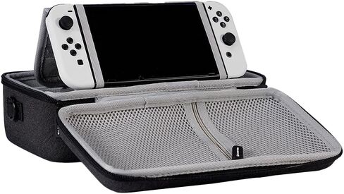 Game'nir Controller Case Case Strame Strage Travel Storage Travel Rackprooflible Associable Kit ، مع 12 جيوبًا لبطاقات اللعبة ، لسلسلة Xbox PS4 و Nintendo Switch وغيرها in Kuwait
