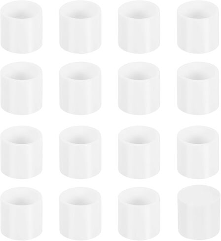 uxcell 56Pcs Chair Leg Caps, 8mm (1/3 Inch) Non-Marking PVC Chair Leg Tips Non-Slip Chair Leg Floor Protectors Round Table Covers End Caps for Furniture, White in Kuwait