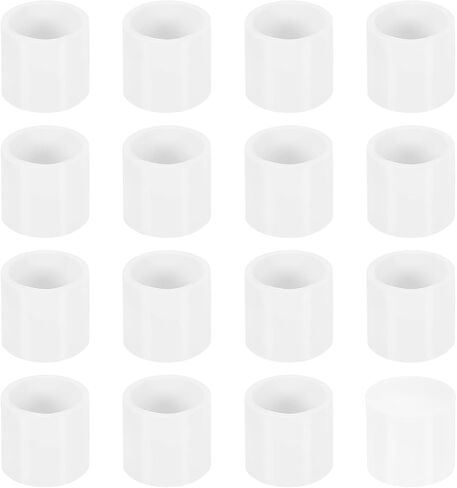 uxcell 56Pcs Chair Leg Caps, 8mm (1/3 Inch) Non-Marking PVC Chair Leg Tips Non-Slip Chair Leg Floor Protectors Round Table Covers End Caps for Furniture, White in Kuwait