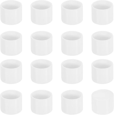 uxcell 56Pcs Chair Leg Caps, 8mm (1/3 Inch) Non-Marking PVC Chair Leg Tips Non-Slip Chair Leg Floor Protectors Round Table Covers End Caps for Furniture, White in Kuwait