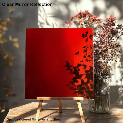 8x8 Inches Colorful Mirror Acrylic Sheet – 10 Pcs Reflective Mirror Acrylic Sheets for Laser Cutting, DIY Crafts, Home Décor & More (20x20 cm) in Saudi Arabia