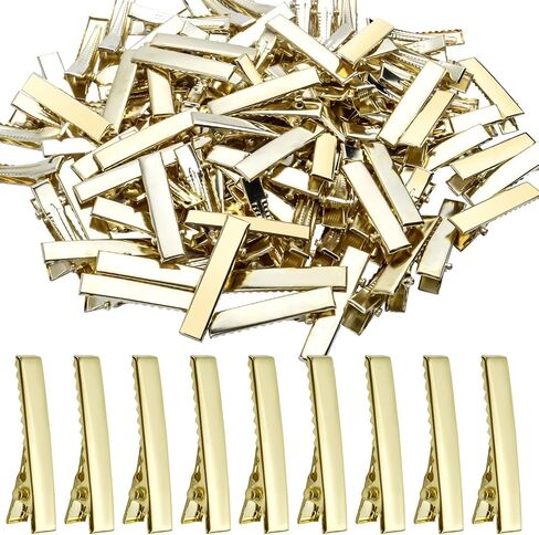 BronaGrand 120pcs 1.77inch Alligator Hair Clip Flat Top with Teeth for Arts & Crafts Projects, Hair Care in Saudi Arabia