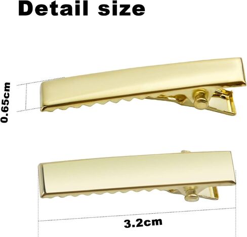 BronaGrand 120pcs 1.77inch Alligator Hair Clip Flat Top with Teeth for Arts & Crafts Projects, Hair Care in Saudi Arabia