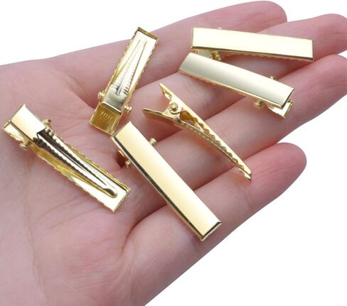 BronaGrand 120pcs 1.77inch Alligator Hair Clip Flat Top with Teeth for Arts & Crafts Projects, Hair Care in Saudi Arabia