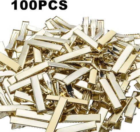 BronaGrand 120pcs 1.77inch Alligator Hair Clip Flat Top with Teeth for Arts & Crafts Projects, Hair Care in Saudi Arabia
