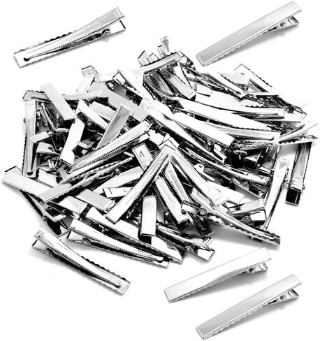 BronaGrand 120pcs 1.77inch Alligator Hair Clip Flat Top with Teeth for Arts & Crafts Projects, Hair Care in Saudi Arabia