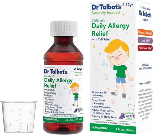 Dr. Talbot's Tummy Ache Relief Liquid Medicine, Naturally Inspired, for Children, Includes Dosage Cup, Apple Juice Flavor, 4 Fl Oz. (Packaging May Vary) in Kuwait