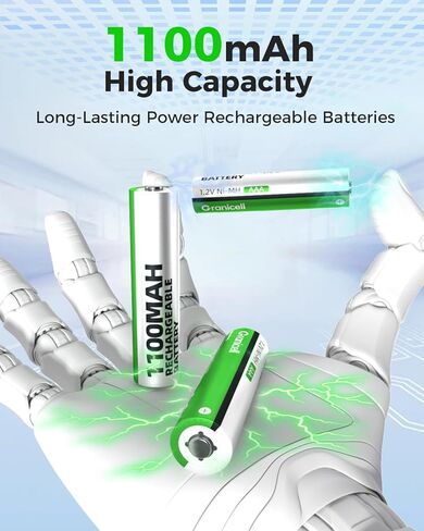 8 Sets AA AAA Rechargeable Batteries,High Capacity 4-Pack AA 2800mAh & 4-Pack AAA 1100mAh,1.2V NiMH Low Self Discharge in Kuwait