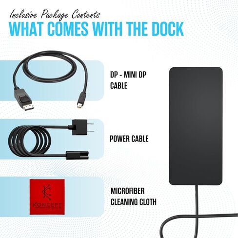 قاعدة تركيب Surface Dock 2 Microsoft Surface Pro مع كابل USB-C إلى C ومحول تيار متردد 199 واط - متوافق مع Surface Pro 4/5/6/7، والكمبيوتر المحمول 1/2/3/4، وSurface Book 2/3، وSurface Go 2 /3/4 والاستوديو (متجدد) in Kuwait