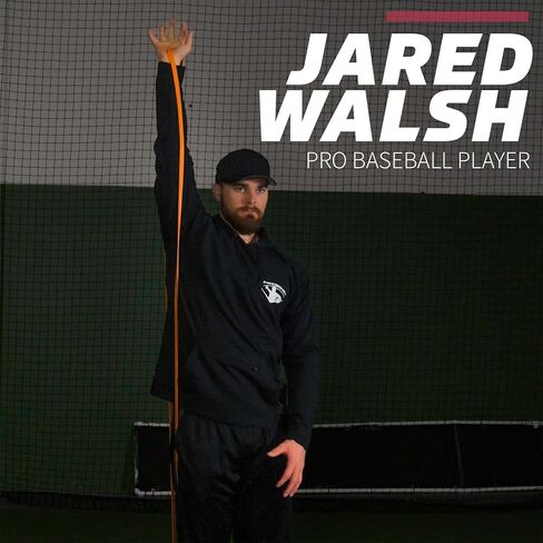 PowerNet Corbin Carroll Resistance Exercise Bands Bundle | Carry Bag Included | Color Coded Resistance Levels | Workout or Stretch | Great for Home or Gym | Multisport in Kuwait