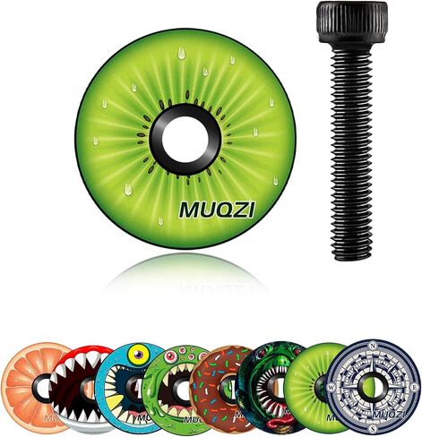 Headset Spacers for MTB, MTB Stem Cap 1-1/8", Bike Stem Cap Aluminum, MTB Headset, BMX Headset, Handlebar end Caps, Bike Headset Cap, Fork Tube Caps with Bolt for MTB Road Bike in Saudi Arabia
