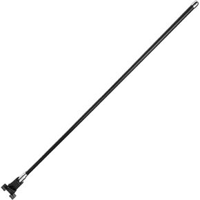 1 Pc Clipped Dummy Antenna 42.5" Aerial for Decoration Only Universal Car Truck Mount Black Silver Tone Rear